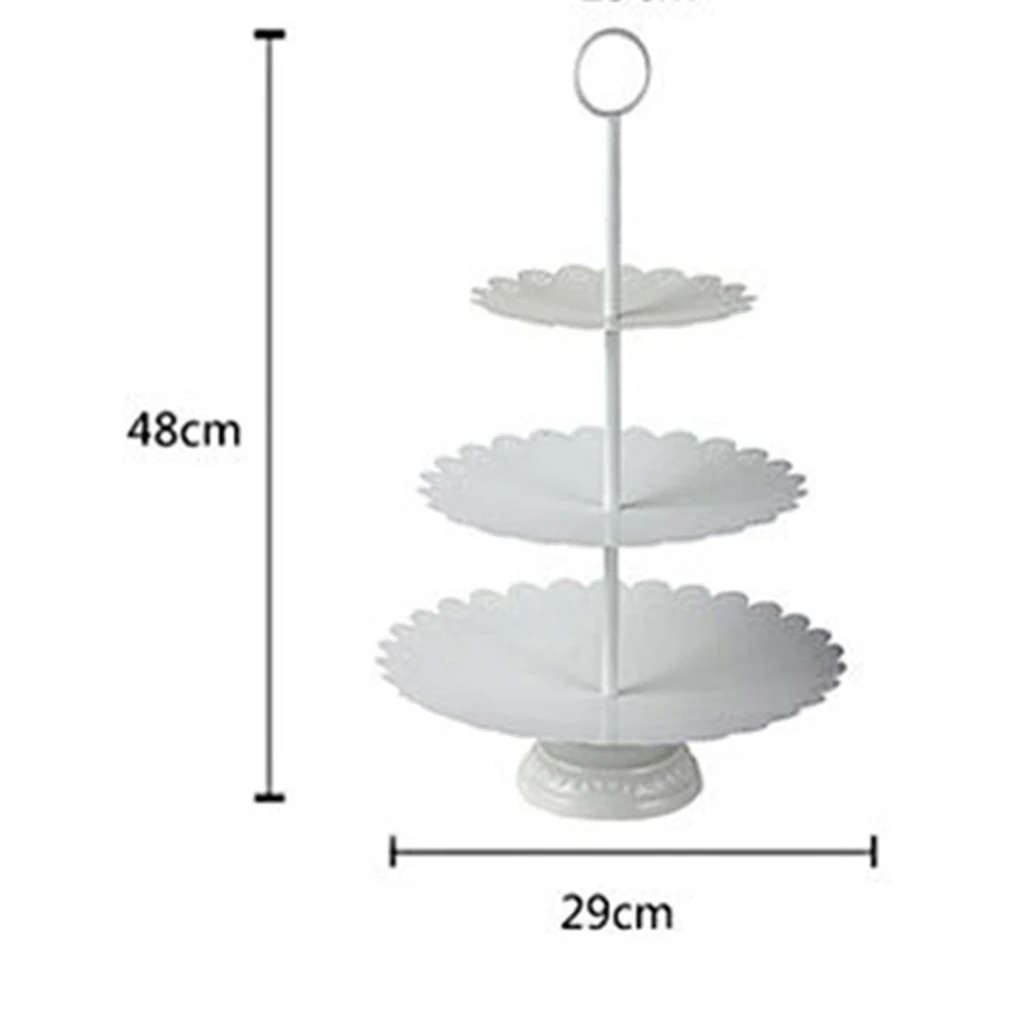 3 & 2 Tier Stacked Cake Stand Afternoon Tea Wedding Plates Fruit Cake Food Display Stand Party Tableware