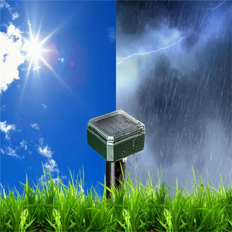 4 PC Solar Mouse Repeller Ultrasonic Solar Repeller Courtyard Garden Lawn Animal Electronic Drive Mice for Garden #2h29 (1)