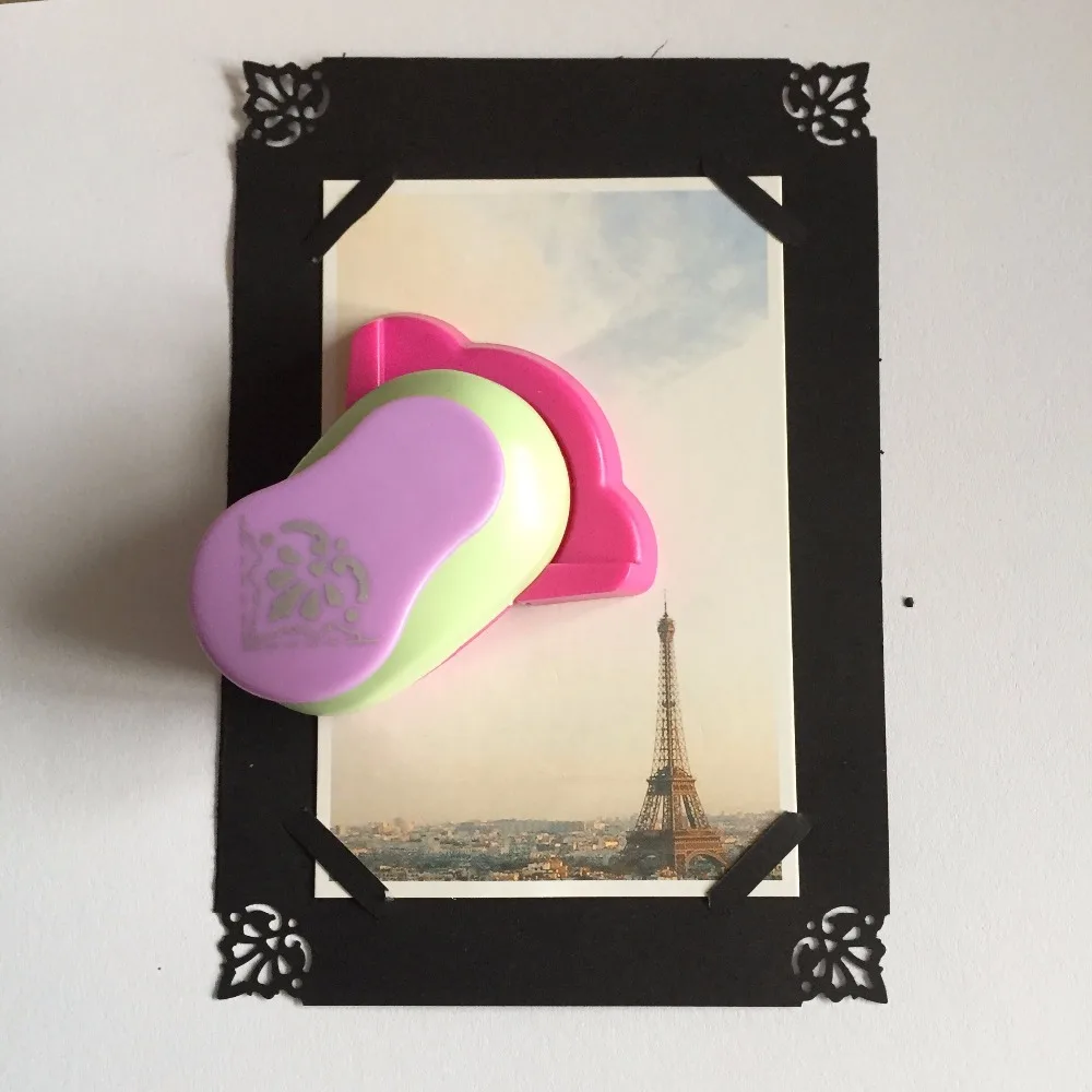 

Hole Embossing Device DIY Corner Puncher Scrapbooking Kids Handmade Craft Printing Card Cutout Card Children Creative Puzzle