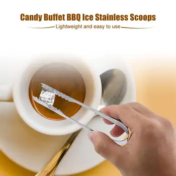 

5Pcs Steel Scoops/ Ice Stainless Tongs Tweezers Set Scoops Tongs Set Candy Buffet BBQ Bar Home Kitchen Accessories New Arrival