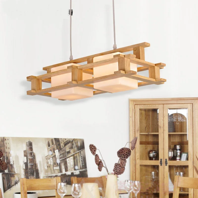 

Solid Wooden pendant lights goriginal a variety of wood staircase corridor Restaurant Bar solid wood bedroom pendant MZ151