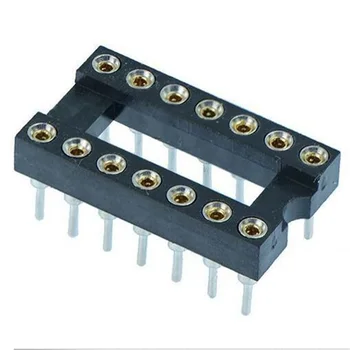 

14 Pin DIP/DIL Turned Pin IC Socket Connector 0.3 inch Pitch 25pcs
