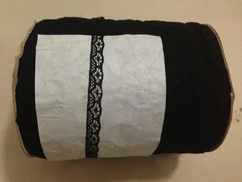 

(2400 feets length) 1cm width Black zakka french Lace Trim DIY sewing garment accesorry headband clothing apparel