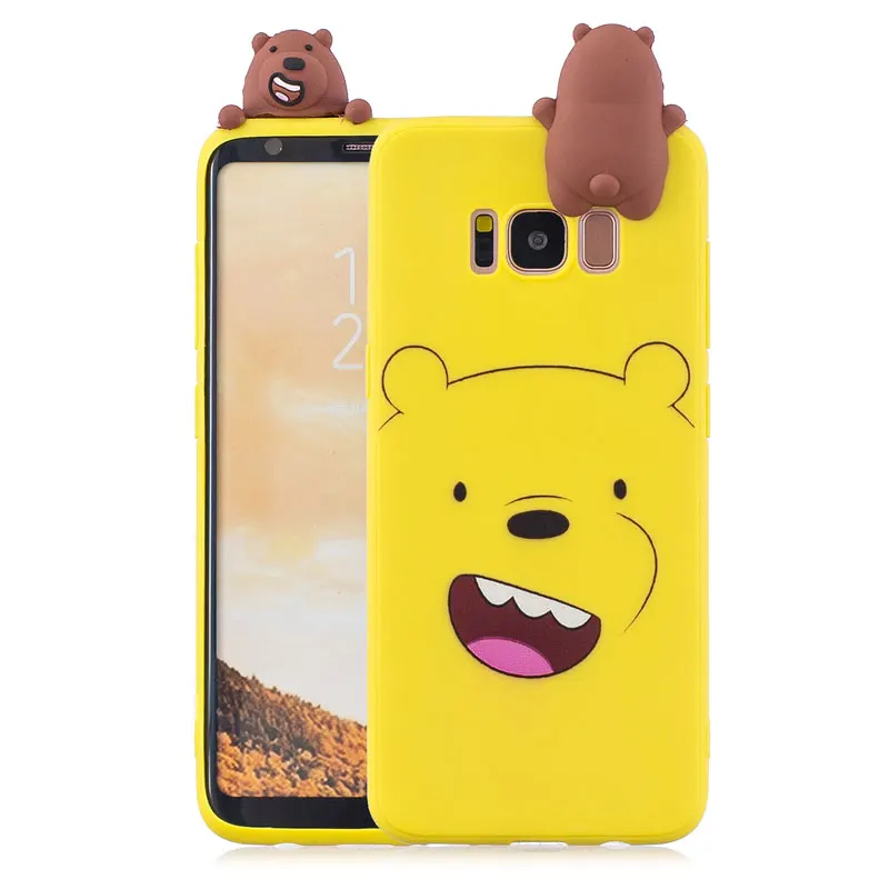 Модный Роскошный 3D милый мультяшный чехол для телефона Samsung S10 S9 S8 Plus S7edge S10lite Note8