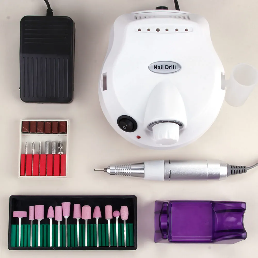 

Professional Nail File Polisher Machine Manicure Tools for Nail Ceramic Nail Drill Bits Set Electric Nail Drill Machine