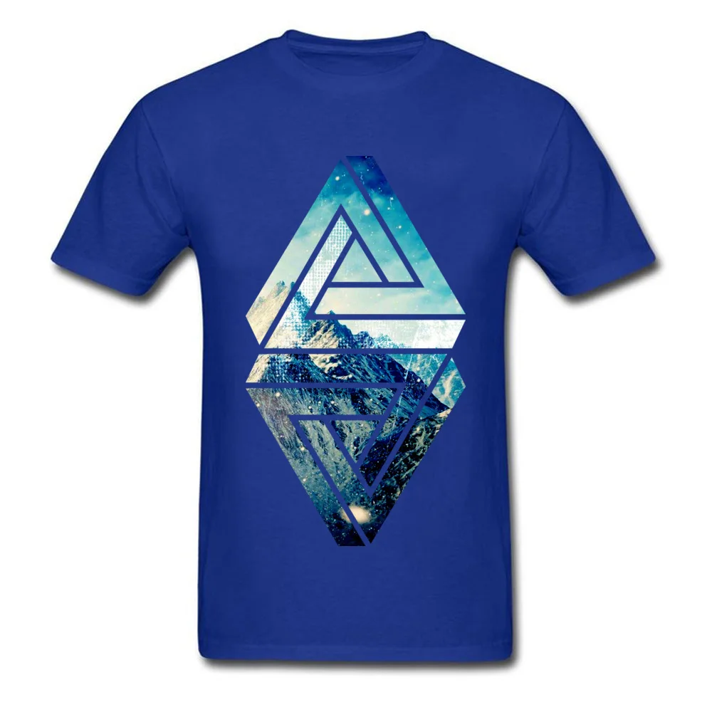 nature balancing symbol T-shirts Short Sleeve 2018 New Mens Thanksgiving Day Tops Tees Print Tops Shirts Crew Neck 100% Cotton nature balancing symbol blue