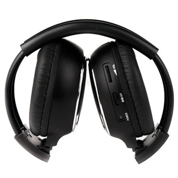 

ABGN Hot-1 x Double Infrared Stereo Wireless Headphone Headset IR Car DVD Player Headrest Black