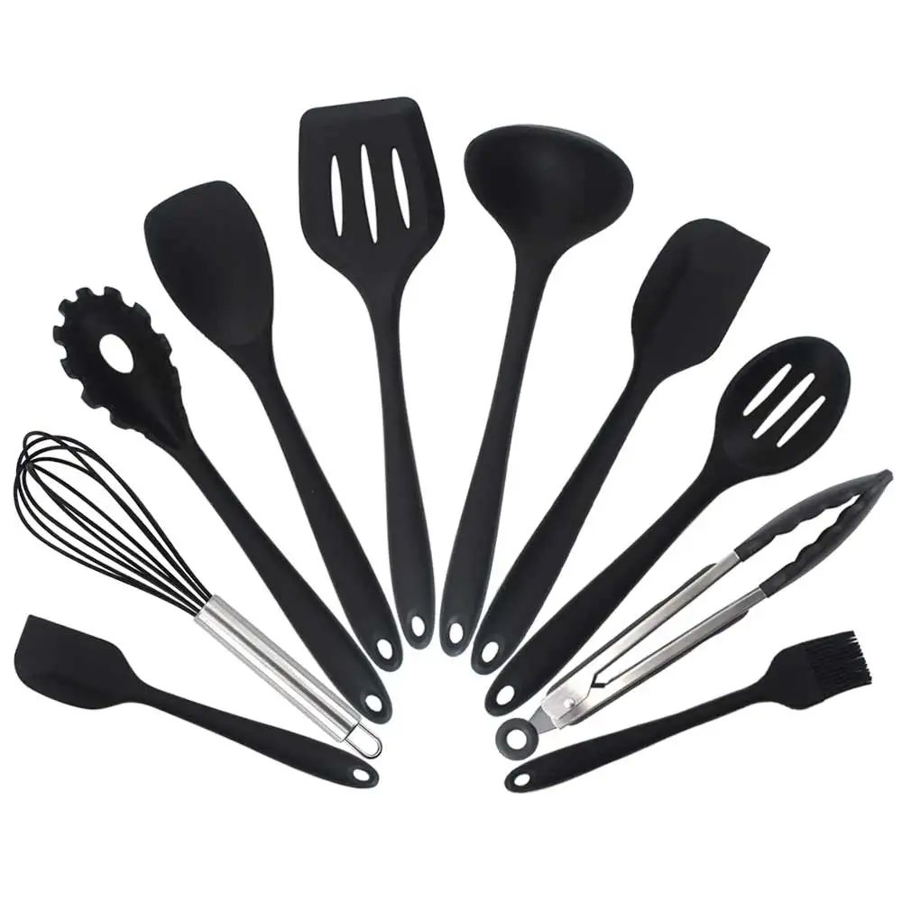 

10pcs Non-Stick Kitchenware Silicone Cooking Utensils Baking Tool Cooking Tool Dinnerware Set Kitchen Accessories Supplies