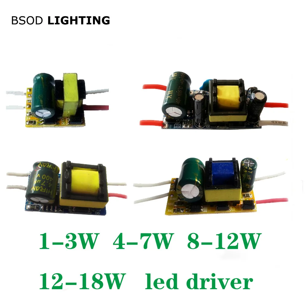 3W 5W 10W 18W 20W 24W 36W LED driver Trafo 300mA Treiber Transformator Netzteil