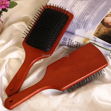 Материал: дуб Деревянный весло щетки для волос/деревянная Расчёска BigSize12Pcs/Лот