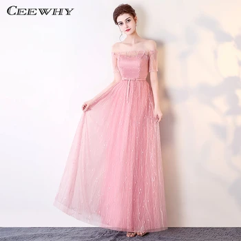 

CEEWHY Gray Bridesmaid Dresses Long for Wedding Guests Sister Party Formal Dress Plus Size Prom Dresses Brautjungfernkleid