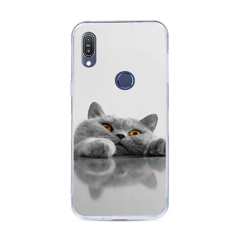 Чехол для Asus Zenfone Max Shot ZB634KL силиконовый мягкий чехол из ТПУ Plus M2 задняя крышка