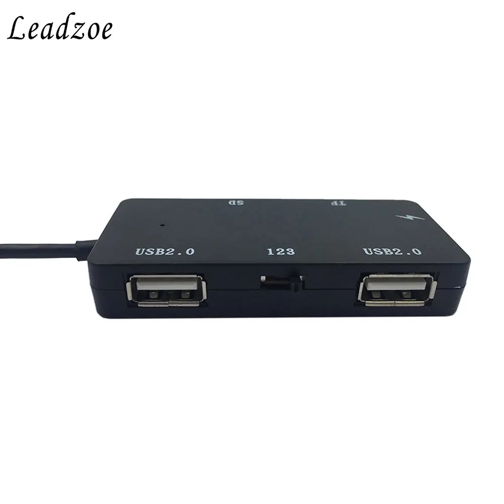 Leadzoe Micro USB OTG зарядный концентратор SD TF кард-ридер адаптер кабель с переключателем для Windows Tablet, Android смартфон ПК