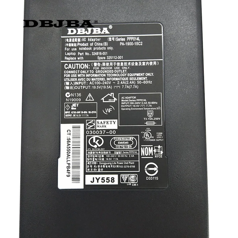 150 W 19,5 V 7.7A 6,3*3,0 мм адаптер переменного тока для lenovo IdeaCentre A730 A710 A720 A700 все в одном ПК ноутбук Зарядное устройство питания