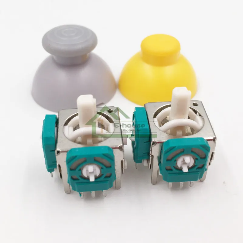 

For Nintendo Game Cube NGC Controller Left and Right 3D Analog Joysticks Replacement with Thumbstick Thumb stick Cap