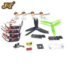 JMT Opensource Flight Control 20A 1400KV Motor Brushless ESC EMAX 7045 Hélice para CC3D 250 4-eixo DIY Mini zangão