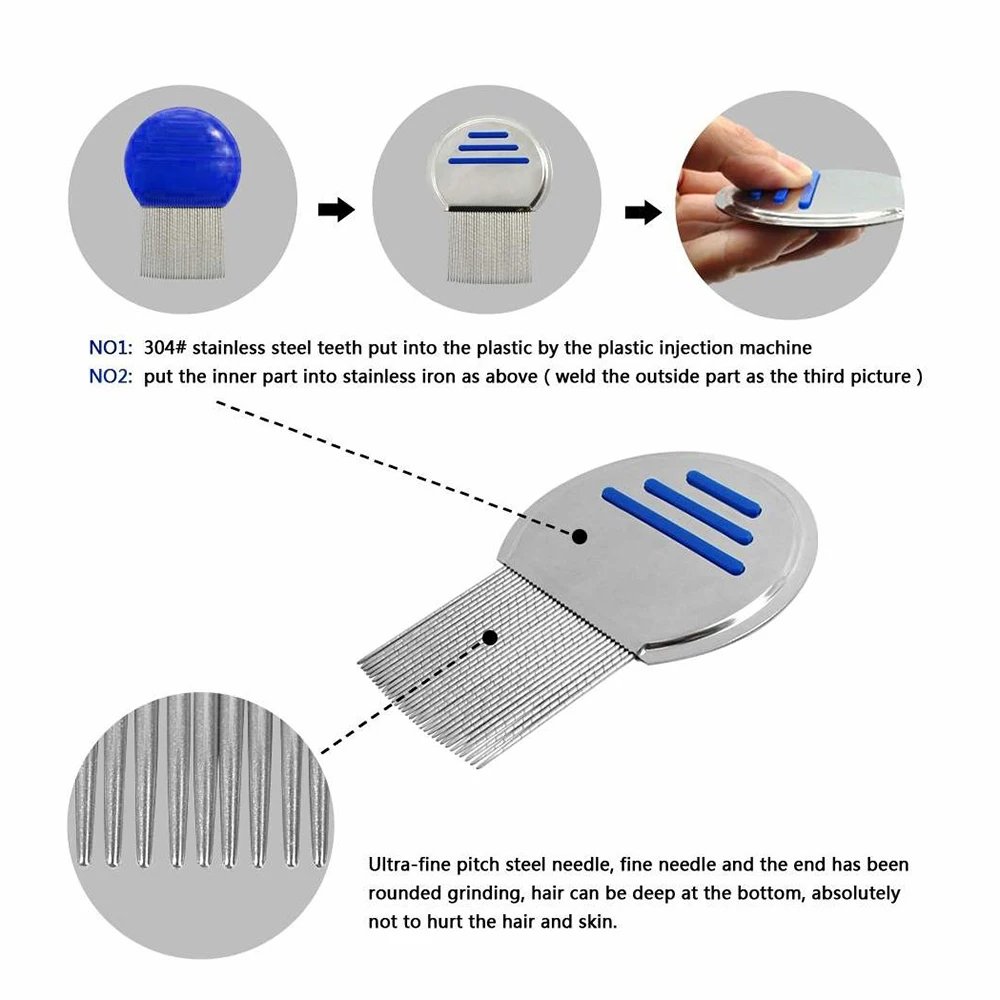 Lice Comb Treatment Louse Combs Nit Removal Removes Nits Stainless Steel Brush For Kid Adult Professional Terminator Long Teeth Lice Comb Treatment Louse Combs Nit Removal Removes Nits Stainless Steel Brush For Kid Adult Professional Terminator Long Teeth