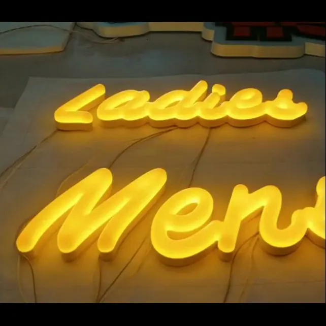 

Custom 3D acrylic channel led boards neon sign