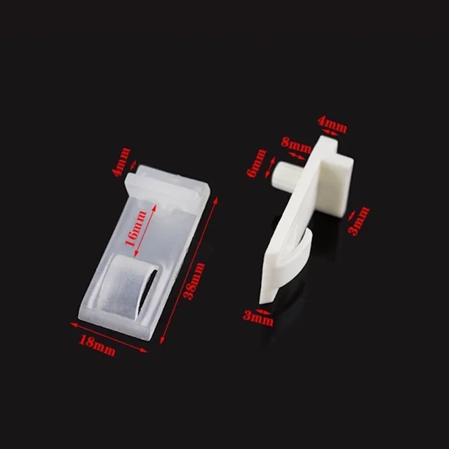 10x Titolari Stecca Clip di Plastica Accessori Per Mobili Da Cucina ... 10x Titolari Stecca Clip di Plastica Accessori Per Mobili Da Cucina ...