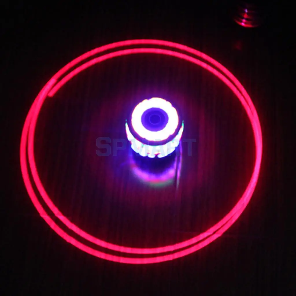 Novel Flash LED Light Spinning Top Spinner Gyro Peg Top with Music Song