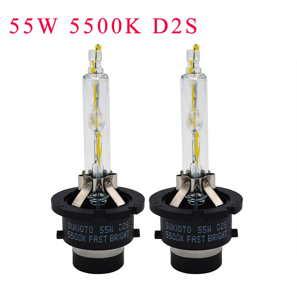 SKYJOYCE Original D2S Xenon HID Kit 55W 5500K D2S D2R D4S D4R Xenon Bulb 85967-50020 D2 HID Ballast Reactor 55W Car Headlight Kit (1)