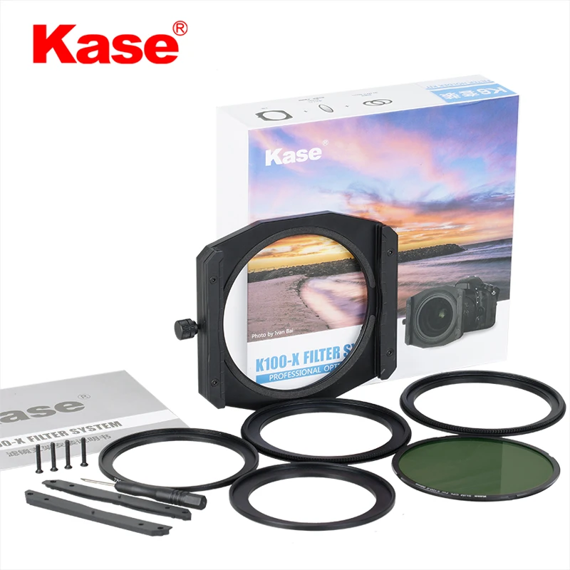 

kase 100mm Series k6 Filter Holder with 86mm CPL + Adapter Ring Support System kit