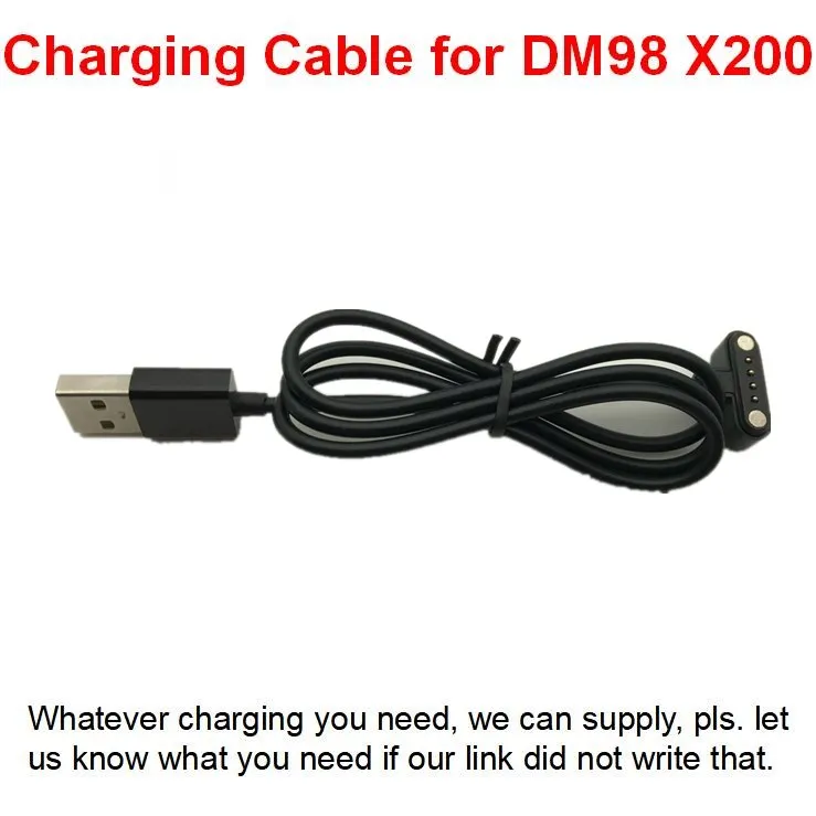 

High Quality Original KW18 KW88 DM98 LEM5 LES1 D5 DM09 LF07 KW18 Smart Watch Magnet Charging Usb Cable Charger
