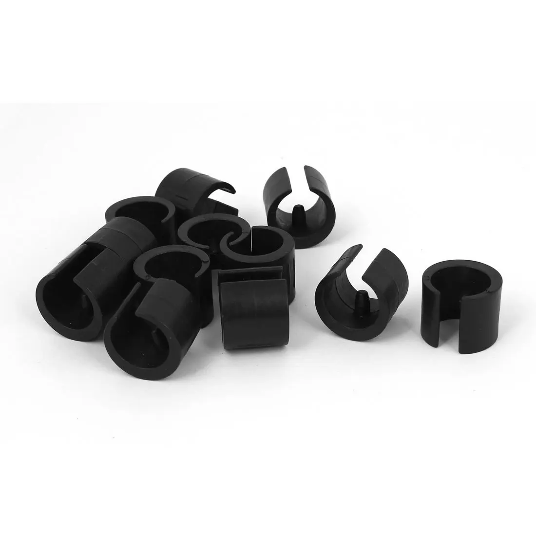 EWS 18 mm diameter plastic pipe clamp, round, foot pads for 12 pieces