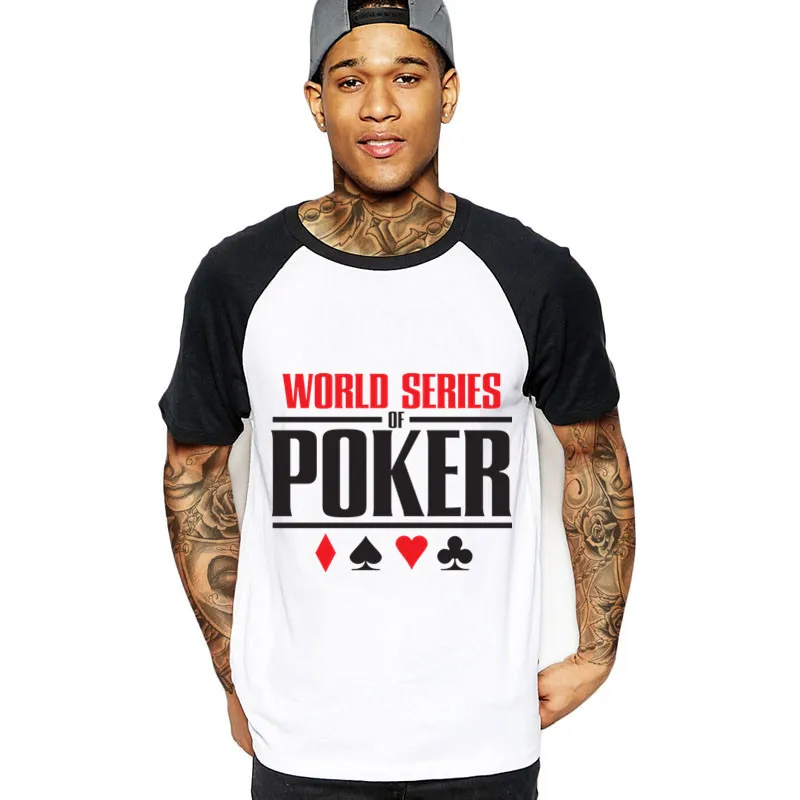 

Latest Trendy Summer Cheapest Price O Neck Male Tees Men's World Series Of Poker T Shirts Wsop Logo Print T-shirt clothes tshirt