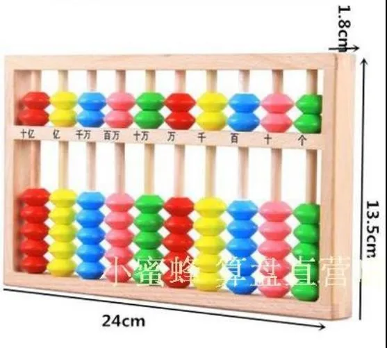 107#10 колонки деревянные счеты с красочными бусинами китайский соробан инструмент в математике образование для студентов XMF017
