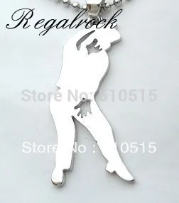 

Regalrock Fashion Michael Jackson MJ Dancing Pendant Necklace
