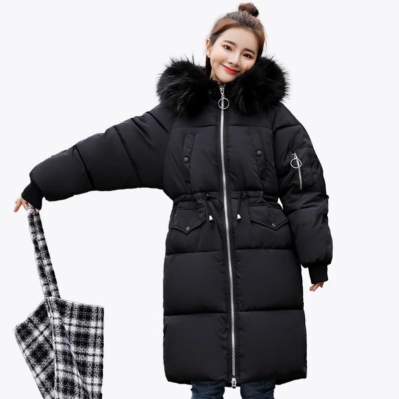 Chaqueta de Invierno para las mujeres de pluma de ganso en el parque es Mujer Abrigos para Mujer Invierno gruesa larga abrigo de capucha|Parkas| - AliExpress