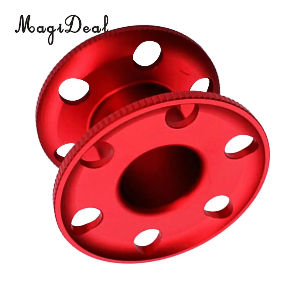 MagiDeal Durable Aluminum Scuba Diving Finger Spool Dive Reel Snorkeling Guide Line Spool for Water Sports Snorkeling Accessory