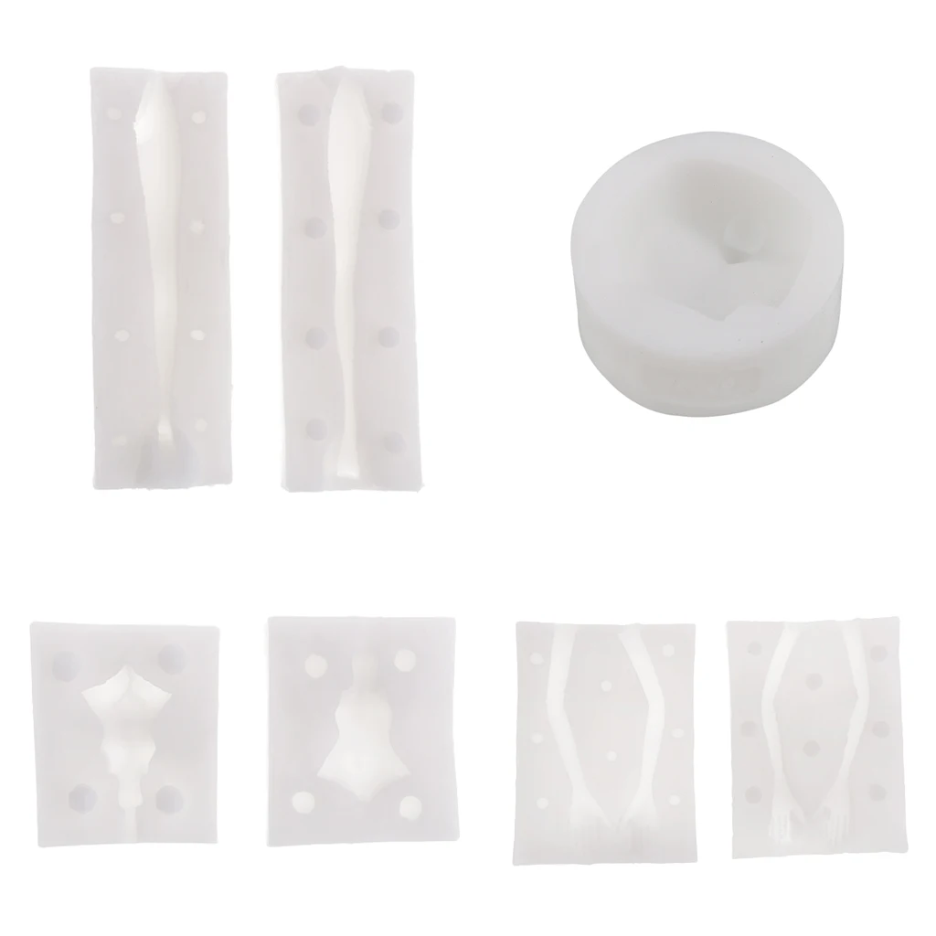4 Sets Dolls Human Body Face Model Silicone Mold Polymer Clay Molds Handmade Craft Mold Fondant Cake Decorating Baking Tools
