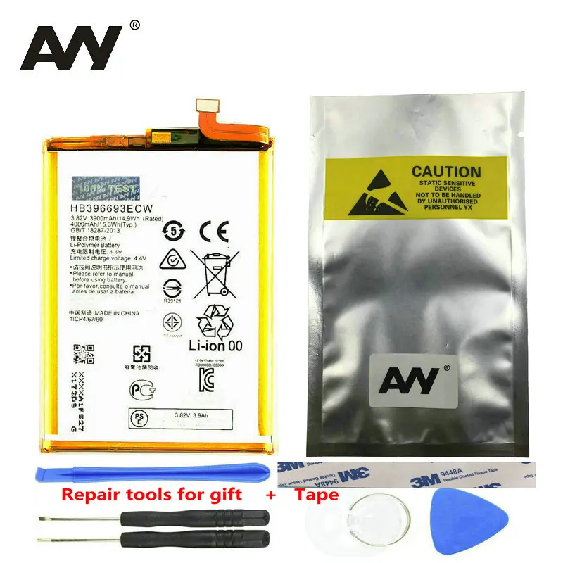 AVY For Huawei Mate 8 Replacement Battery HB396693ECW NXT-AL10 NXT-TL00 Rechargeable Li-polymer Batteries 3900mAh | Мобильные