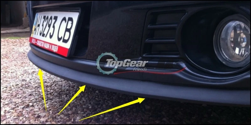 Бампер для губ отражатель губы для Suzuki Alto передний спойлер юбка для TopGear друзья для автомобиля Тюнинг вид/обвес/полоса