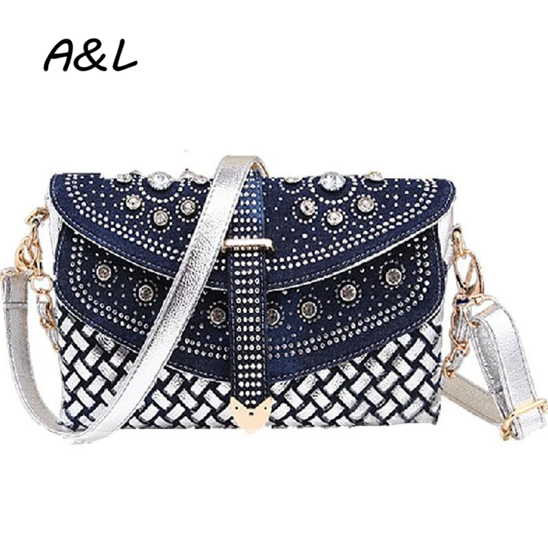 Designer Denim Handbag For Sale