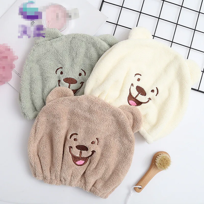 Полотенце для волос взрослых и детей Happy Bear супервпитывающее быстросохнущее