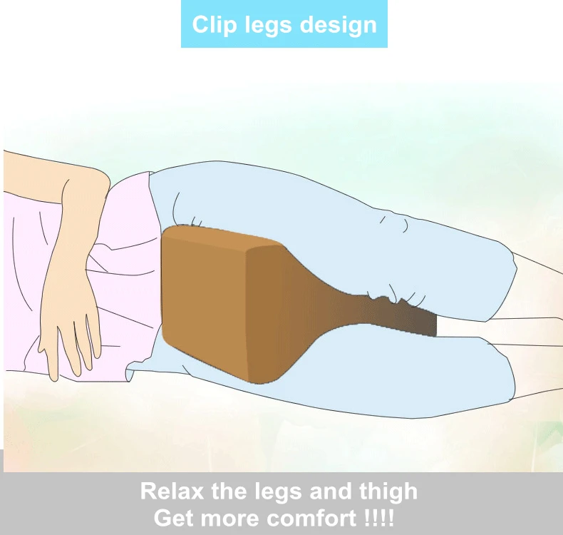PurenLatex Memory Foam Knee Leg Pillow Pregnancy Body  (7)
