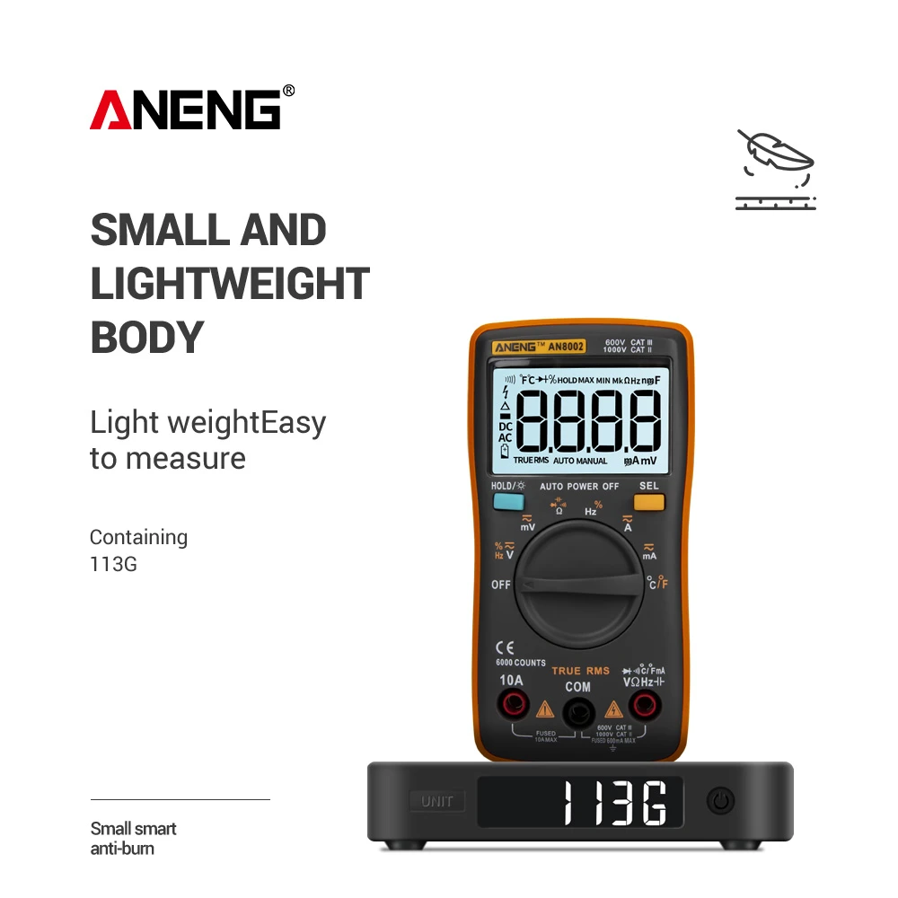 Kopen Aneng AN8002 Digitale Multimeter 6000 Telt ZT102 Multimetre Transistor Tester Profesional Voltimetro Amperimetro Digital Ac Dc