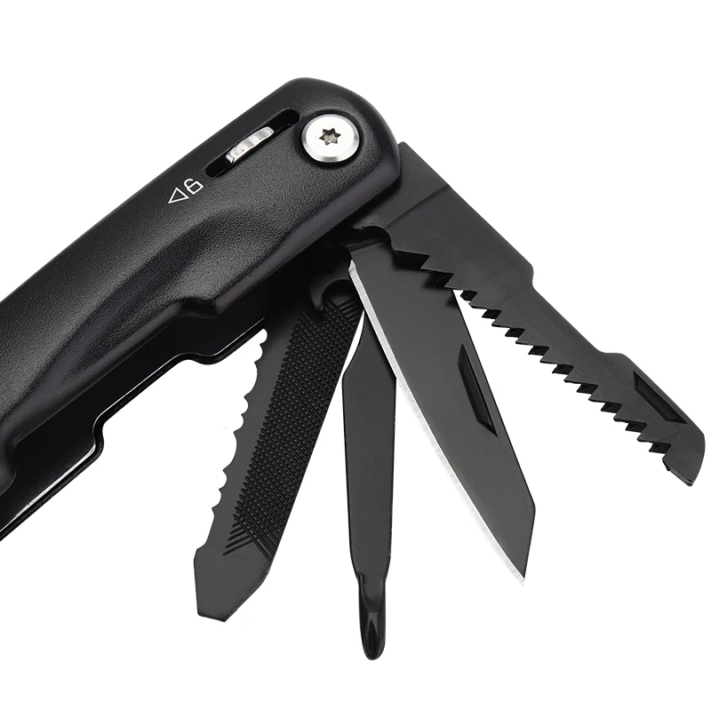 Cena Wielofunkcyjny młotek domowy młotek bezpieczeństwa narzędzia ręczne, przenośny młotek bezpieczeństwa ratunkowego odkryty Camping składany młotek nóż