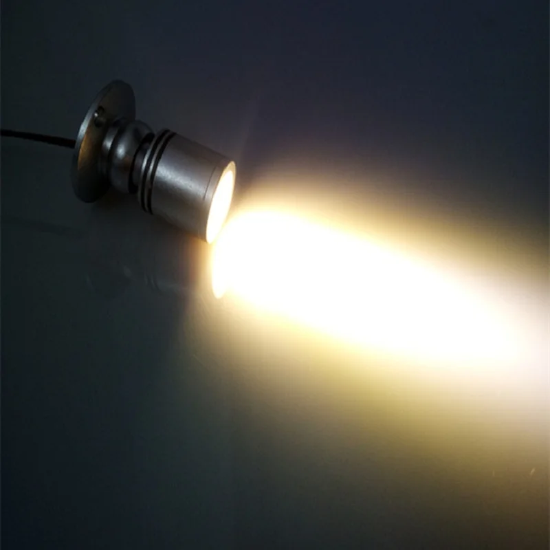 10 шт. Светодиодный точечный светильник s мини светодиодный потолочный светильник s 1 Вт AC85-265V черный/серебристый поверхностный монтаж светильник лампы для ювелирного шкафа