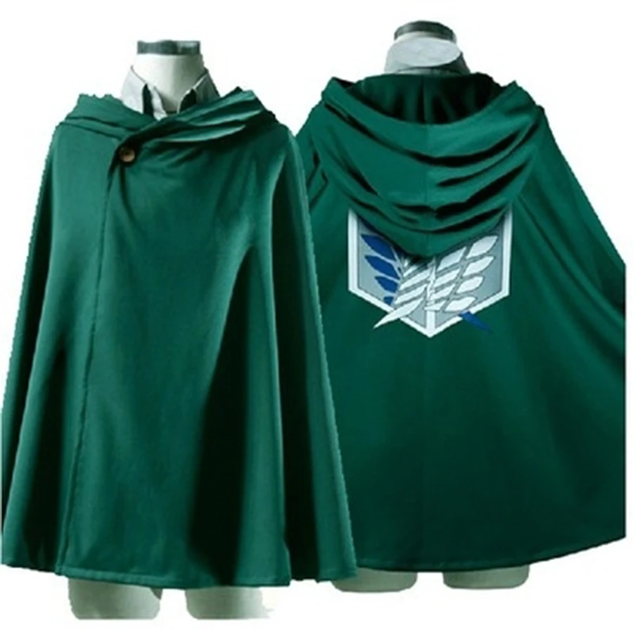 

Attack on Titan Robe Cloak Shingeki no Kyojin Scouting Legion Cloak Cape Cosplay Costumes Eren