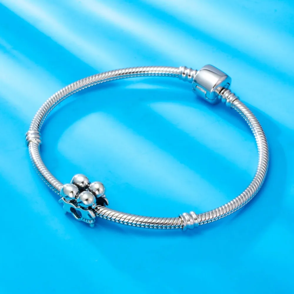 RainMarch 925 Silver Beads Fits Pandora Charms Bracelet Original 925 Silver Beads Girl Boy Charm Jewelry Making Dropshipping (4)