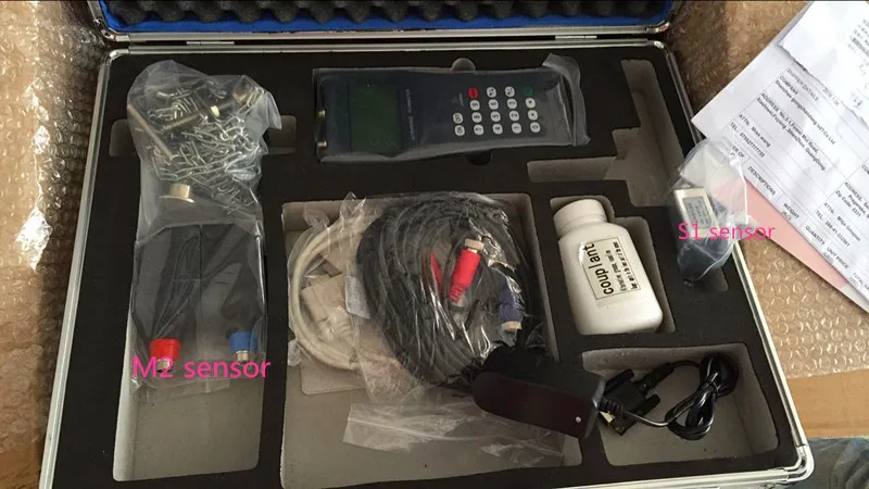 

TDS-100H-M1/M2+S1 Handheld Ultrasonic Flow Meter Flowmeter Clamp on Sensor (DN15-700mm)