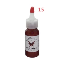 Кроваво-Красного цвета набор чернил для тату бутылки 30 мл(1 унция) chuse Перманентный макияж косметический набор для рисования 5 шт./лот