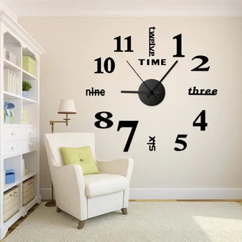 

Number Large Size Art Wall Clock European Style A Living Room Fashion Pocket Watch Diy Clock Originality Wall Clock Surface