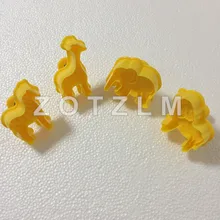 4 шт./компл. 4 Мультфильм Животные серии Форма Пластик формочки набор весна линейка выпечки Плесень TXS012