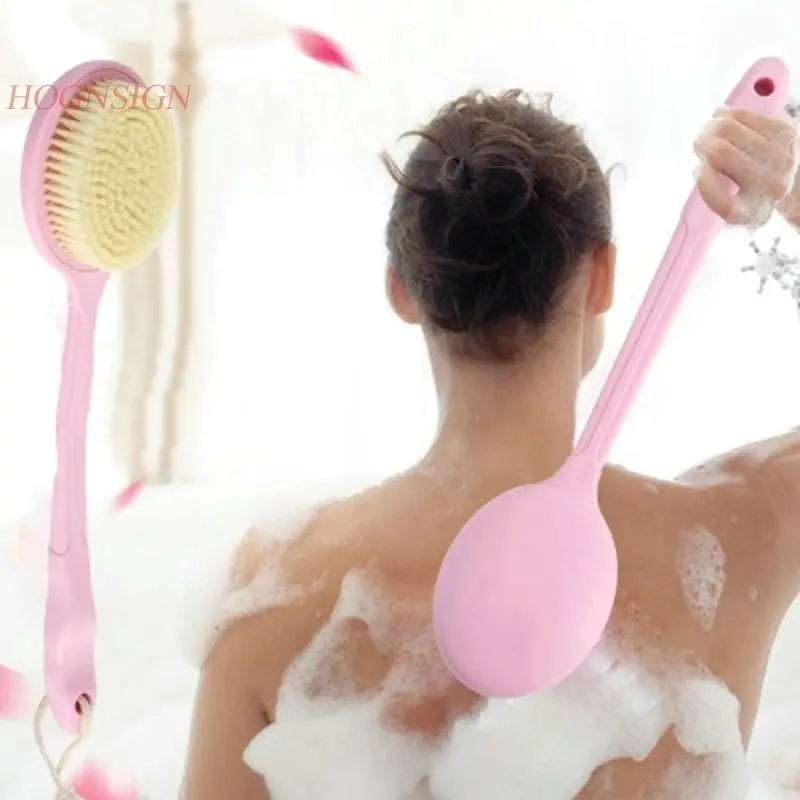 Bathing Bath Brush Massage Back Rubbing Body Shower Tool Soft Hair Long Handle Home Adult Dormitory Artifact Cleansing Hot Sale