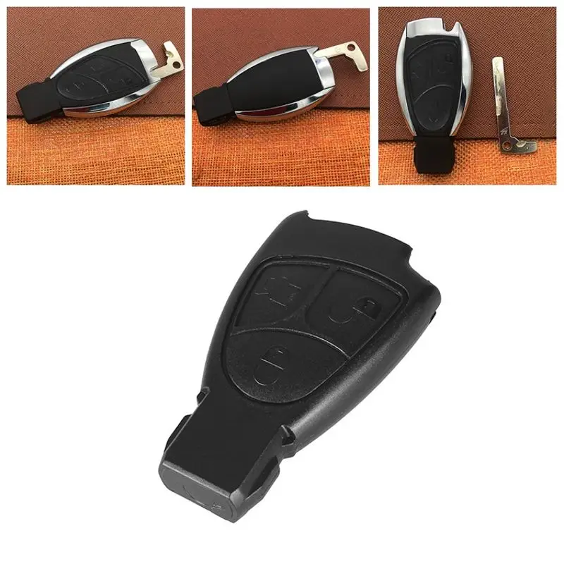 

3 Buttons Replacement Remote Key Fob Case For Mercedes Benz C E ML Class Alarm Cover Car Key Shell Automobiles Parts